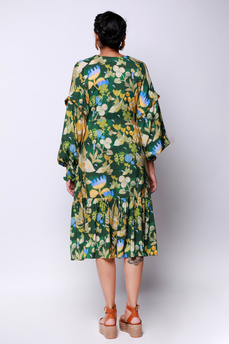 FOREST MONTAGE DRESS