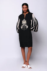BLACK DURIAN HEXAD DRESS