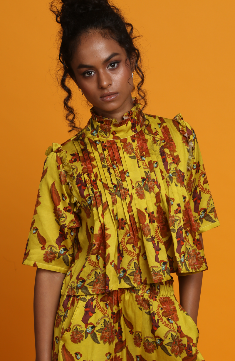 WILDFLOWER PLEATED PANT