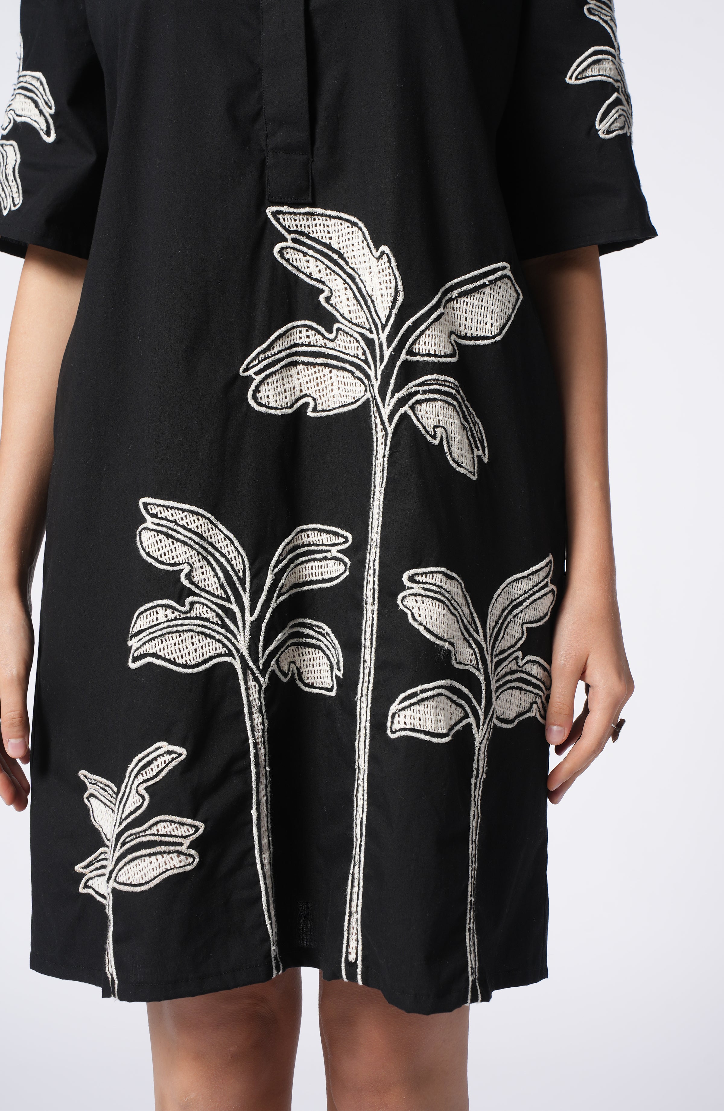 PARADISE PALM BLACK DRESS