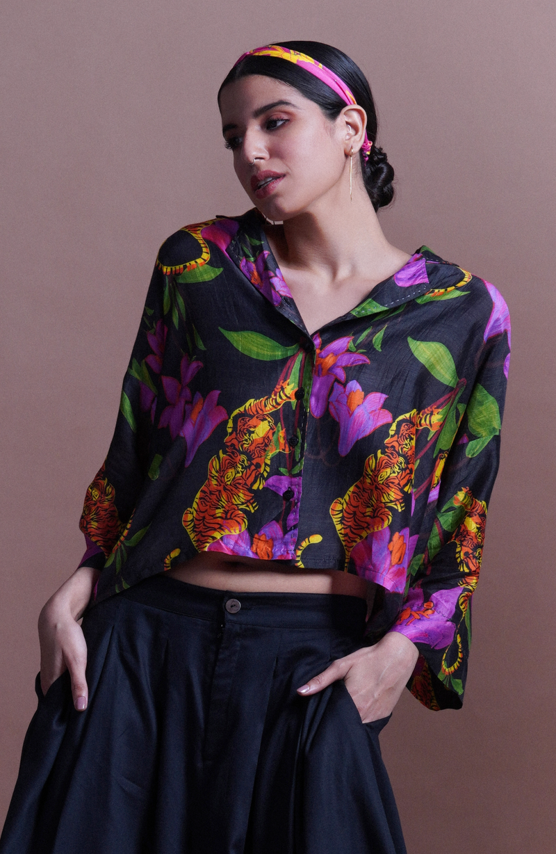 VICTORIA PRINT CROP TOP
